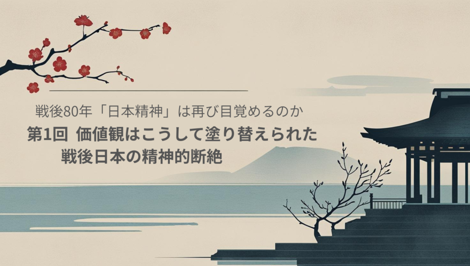 戦後80年、「日本精神」は再び目覚めるのか/第1回　価値観はこうして塗り替えられた――戦後日本の精神的断絶