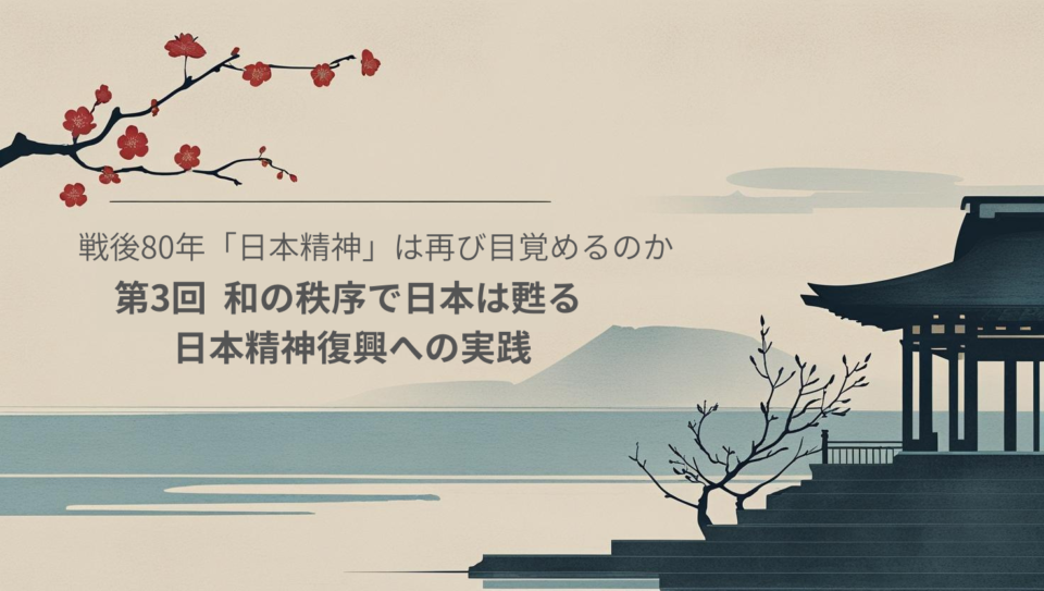戦後80年、「日本精神」は再び目覚めるのか/第3回　和の秩序で日本は甦る――精神復興への実践